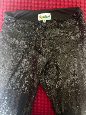 Tipsy Elves Black Sequin Leggings